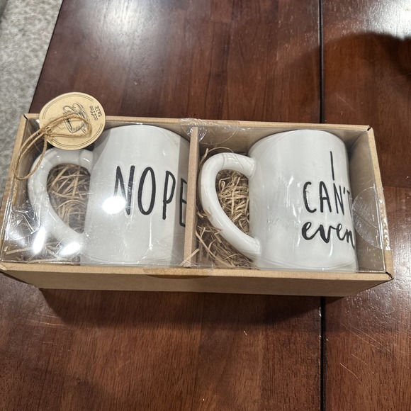 Nope Mug Set:  Nope Mug  & I Can't Even Mug‎ - Picture 1 of 4